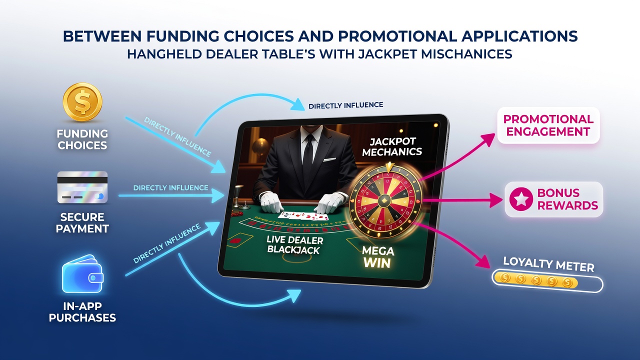 Mobile casino app interface showing live dealer tables and jackpot progress indicators
