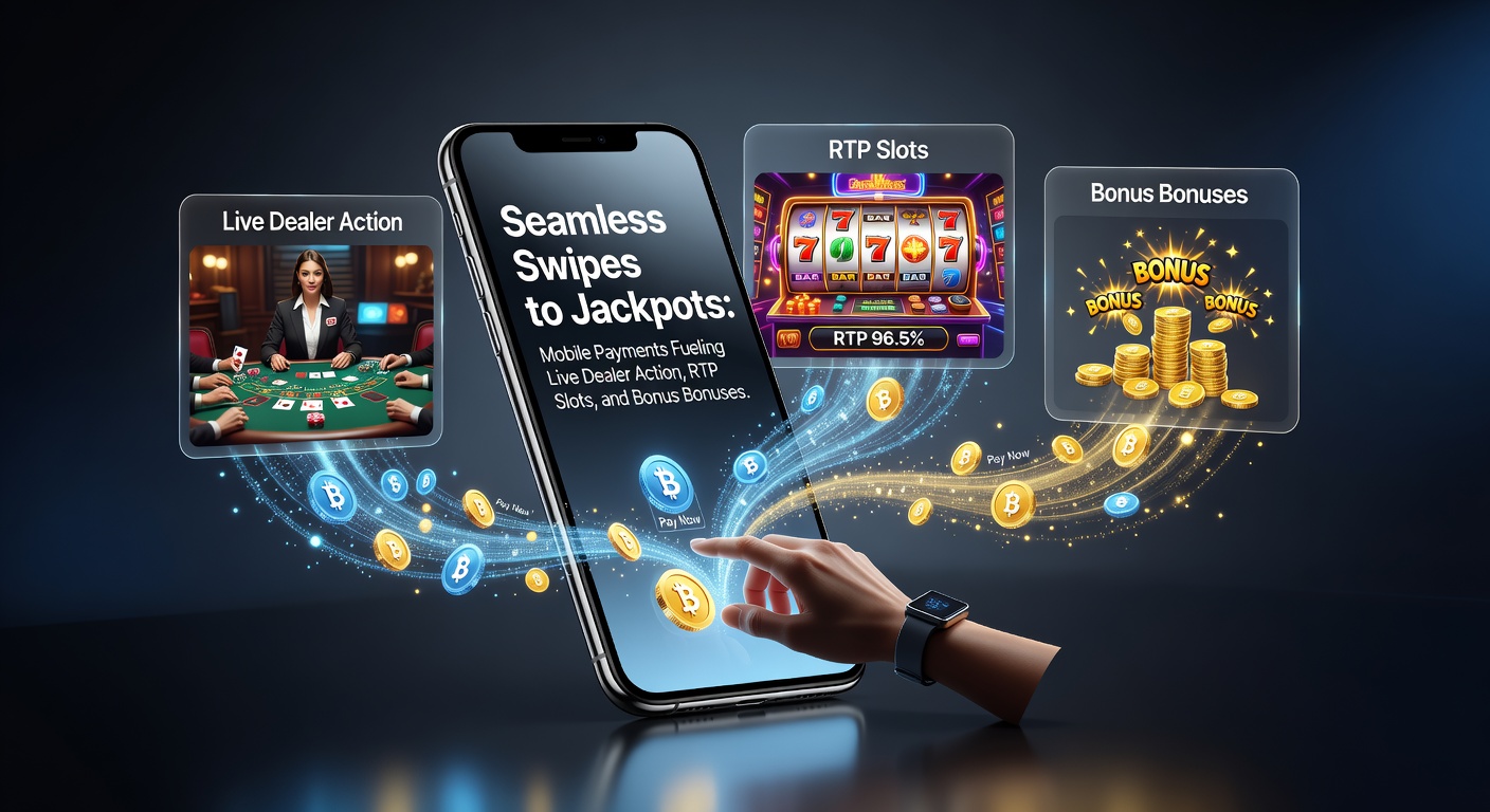 Smartphone displaying a mobile casino app with live dealer roulette and quick payment options like Apple Pay and Google Wallet